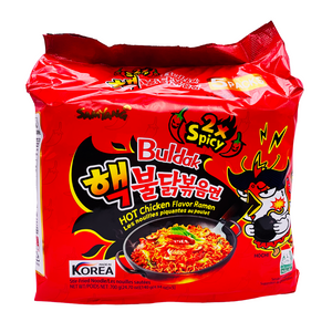 Hot Chicken Flavour Ramen (Double Spicy) 5 Pack 700g by Samyang