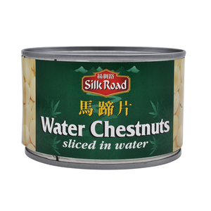Sliced Water Chestnuts in Water 227g Tin by Silk Road