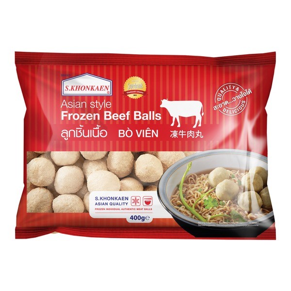 Thai Frozen Beef Balls 400g by S. Khonkaen
