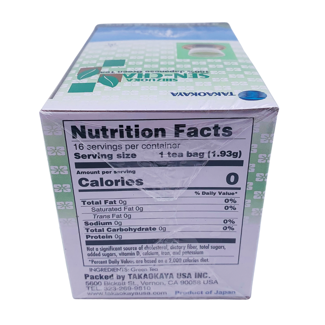 Sencha Teabags Green Tea 16pc 31g by Takaokaya
