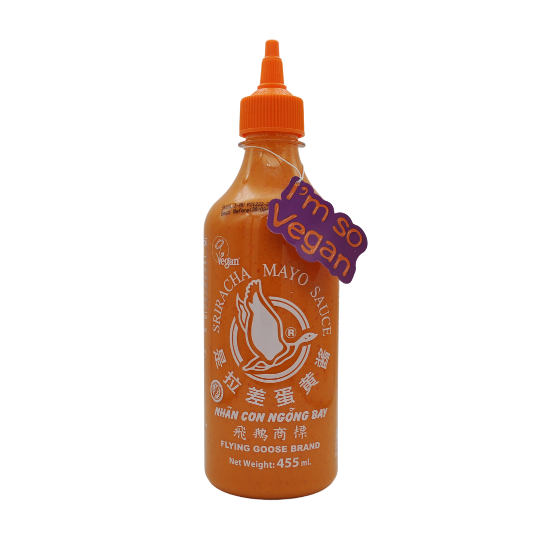 Thai Sriracha Vegan Mayo Sauce 455ml by Flying Goose