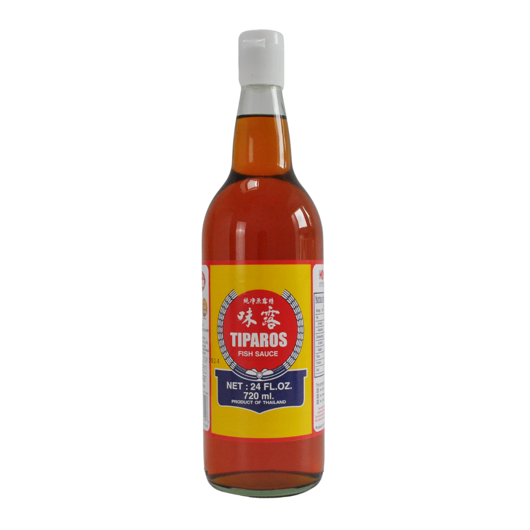 Thai Fish Sauce Nam Pla 720ml (Glass Bottle) by Tiparos