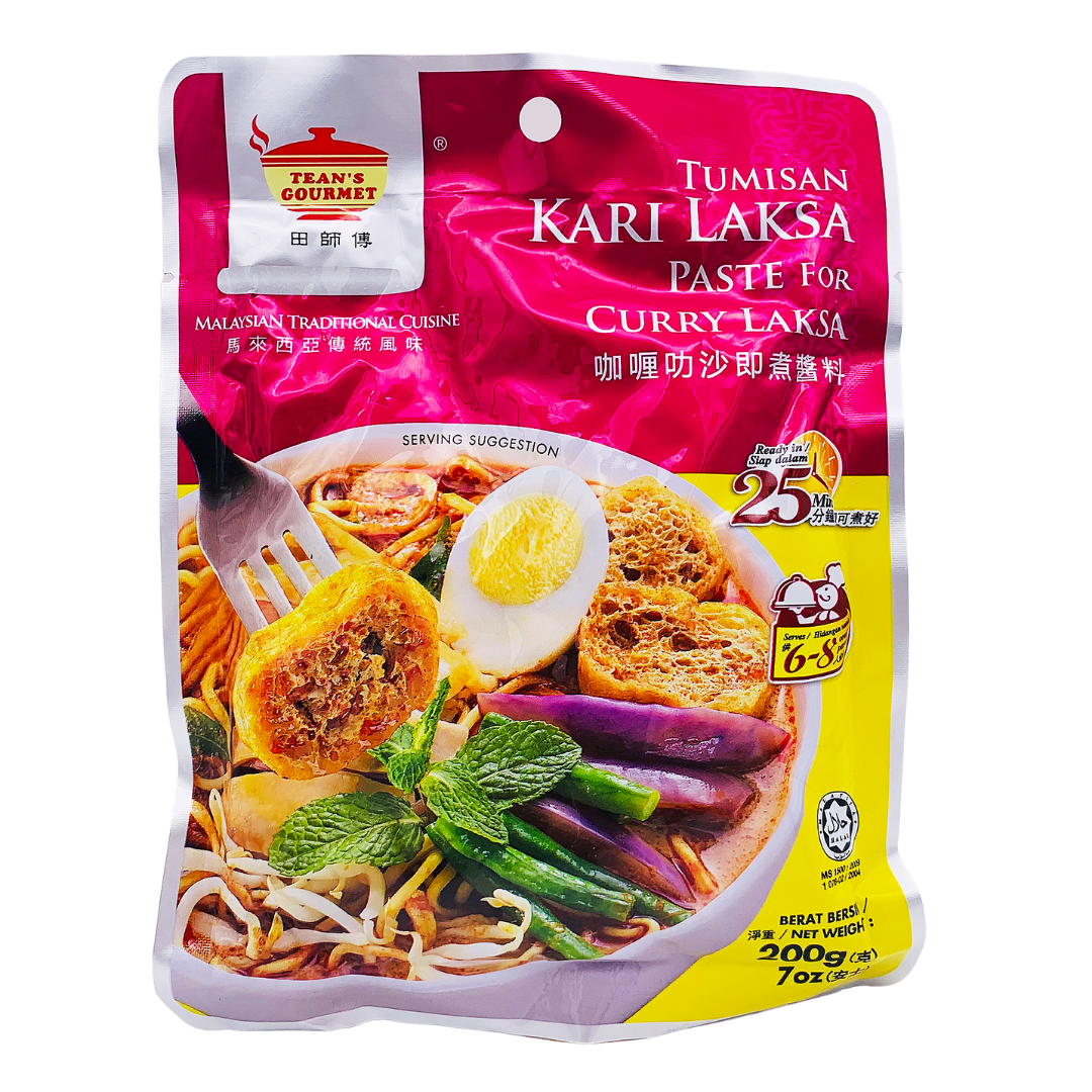 Tumisan Kari Laksa Paste for Curry Laksa 200g by Tean's Gourmet