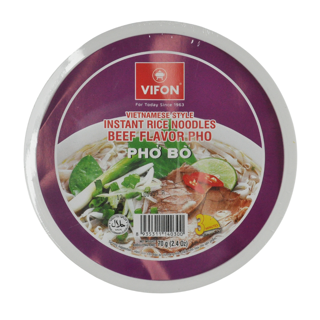 Vietnamese pho bo beef rice noodles 70g by Vifon