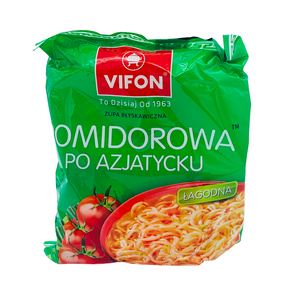 Tomato Flavoured Instant Noodles Pomidorowa Po Azjatycku 70g by Vifon