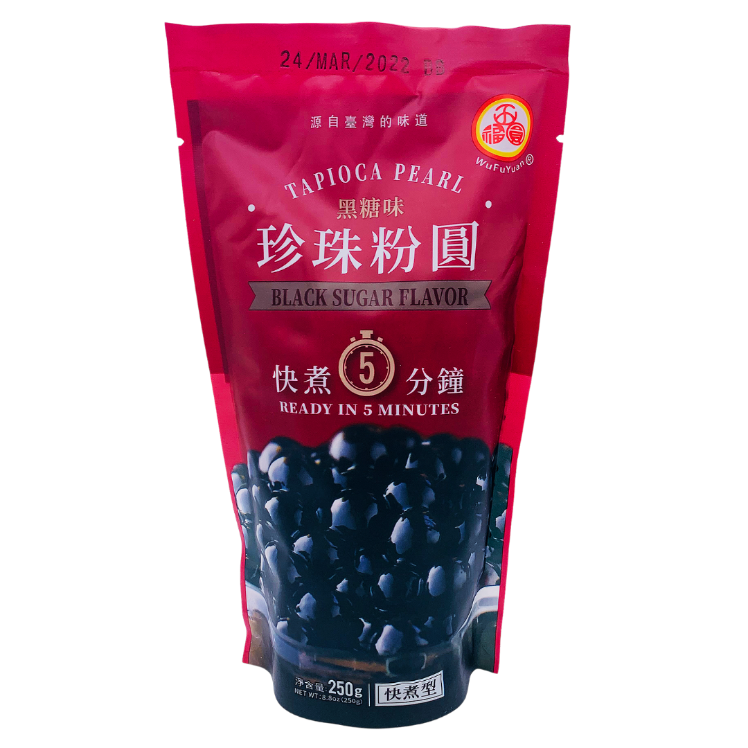 Brown Sugar Flavour Tapioca Pearls 250g by WuFuYuan