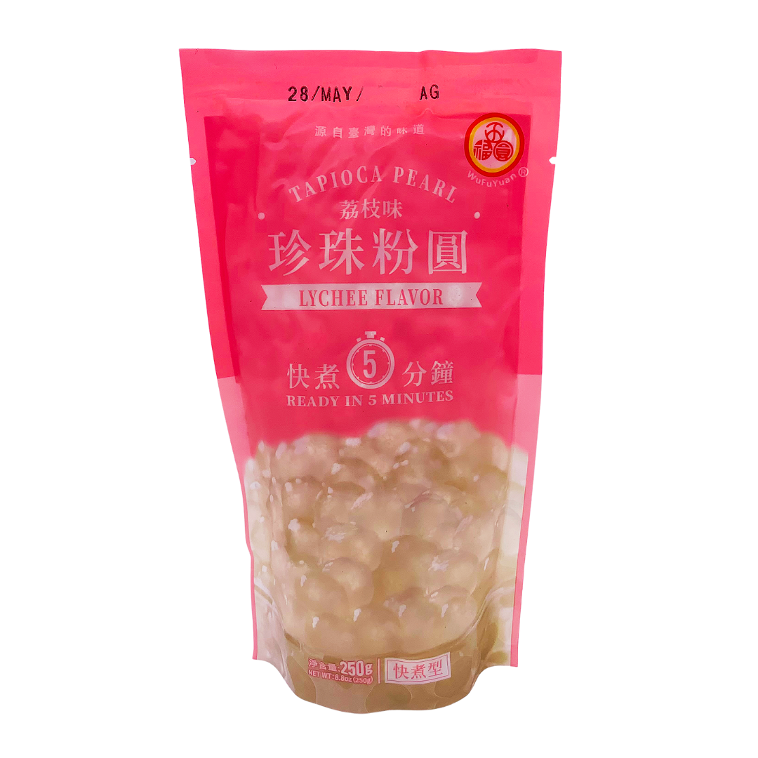 Lychee Flavour Tapioca Pearls 250g by WuFuYuan