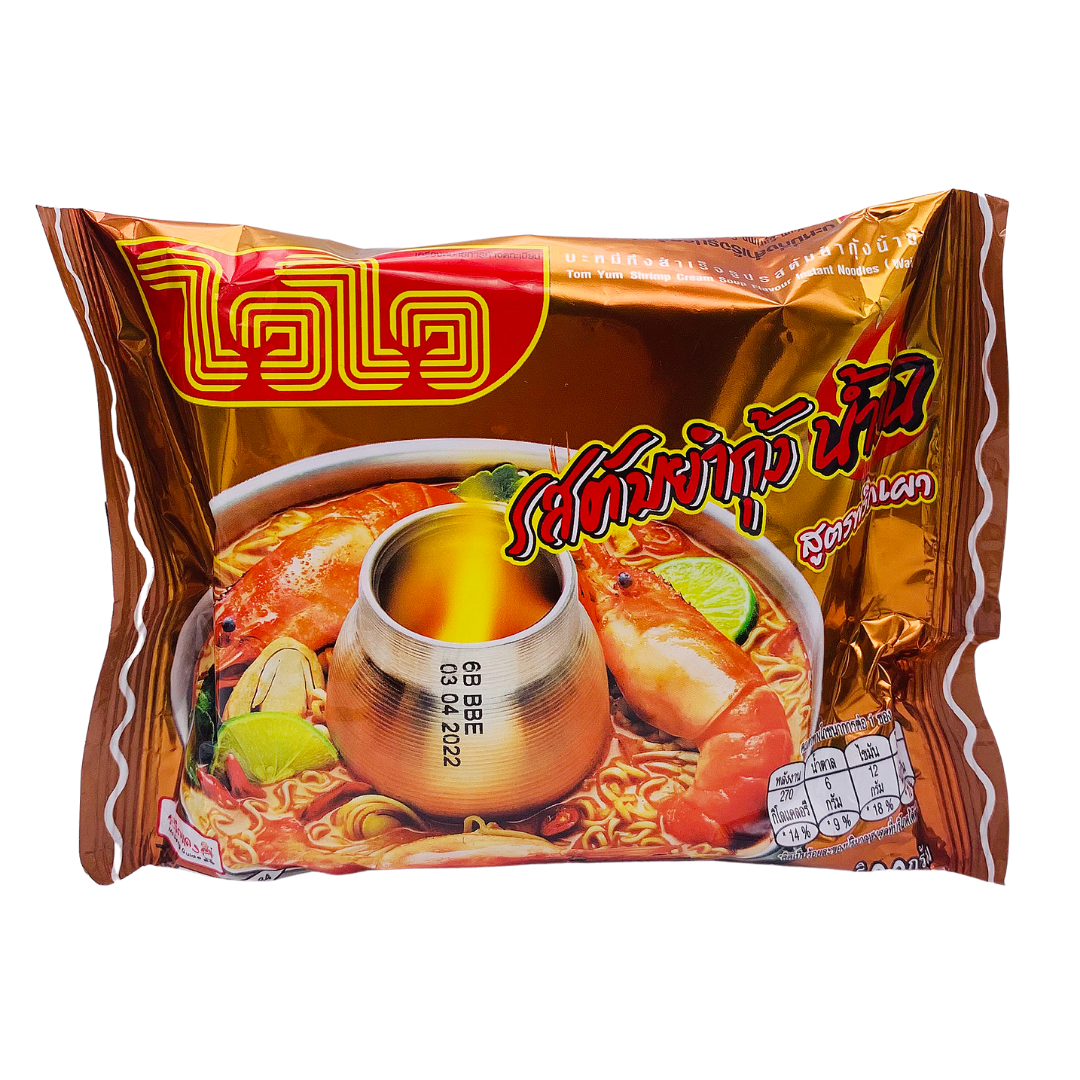 Tom Yum Shrimp Creamy Soup Flavour Instant Noodles 60g by Wai Wai