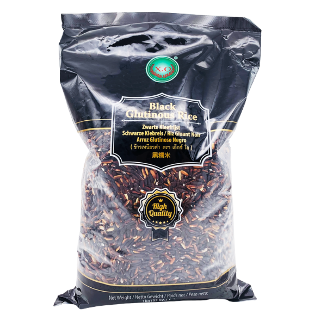Thai Black Glutinous (Sticky) Rice 1kg by XO – Thai Food Online ...