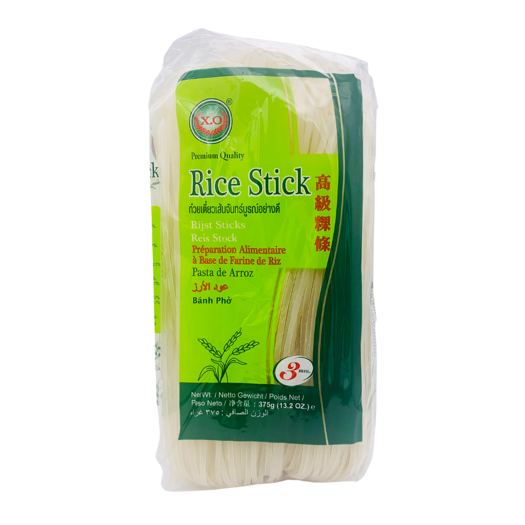 Rice Sticks 3mm (S) 375g by XO – Thai Food Online (authentic Thai ...
