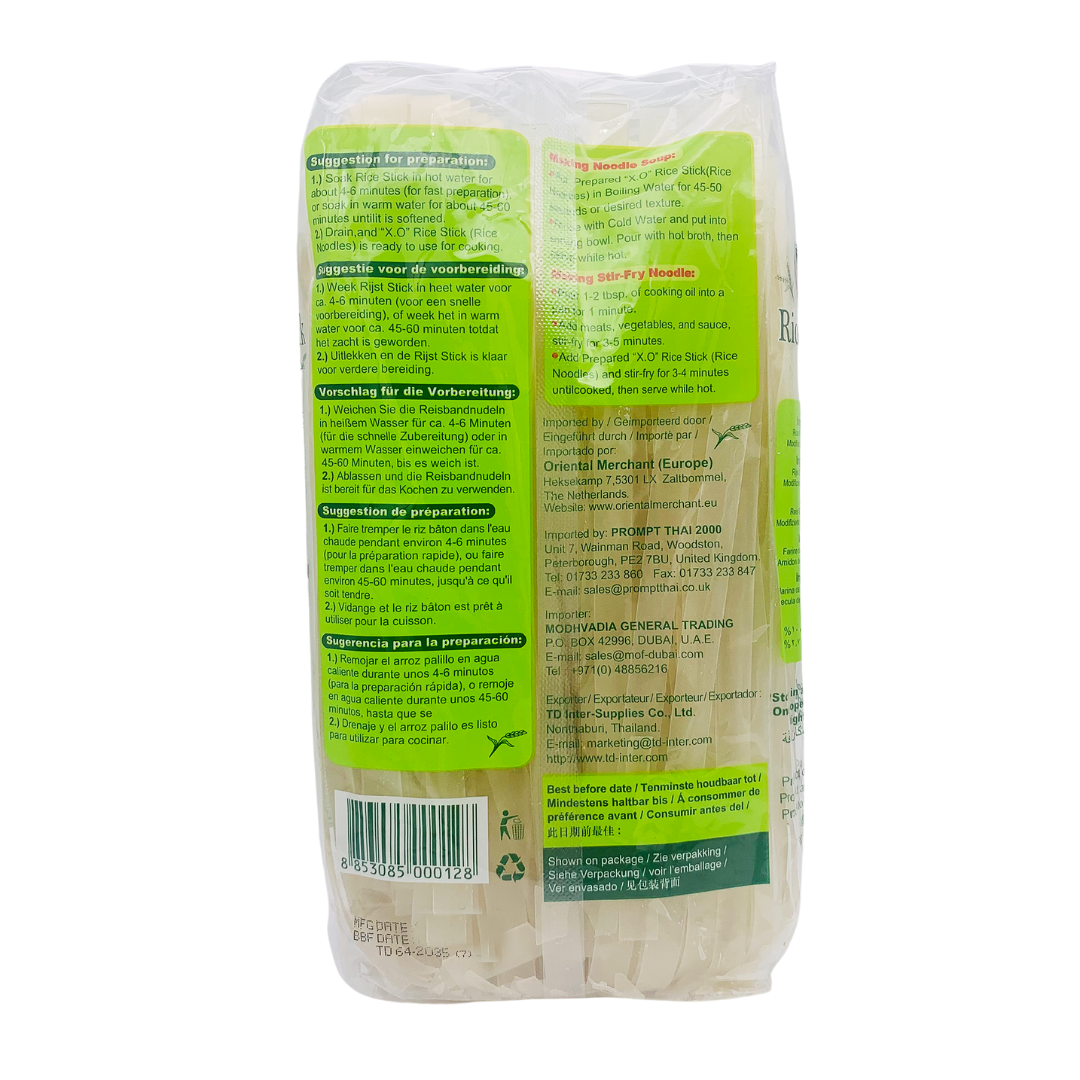 Rice Sticks 10mm (L) 375g by XO – Thai Food Online (authentic Thai ...