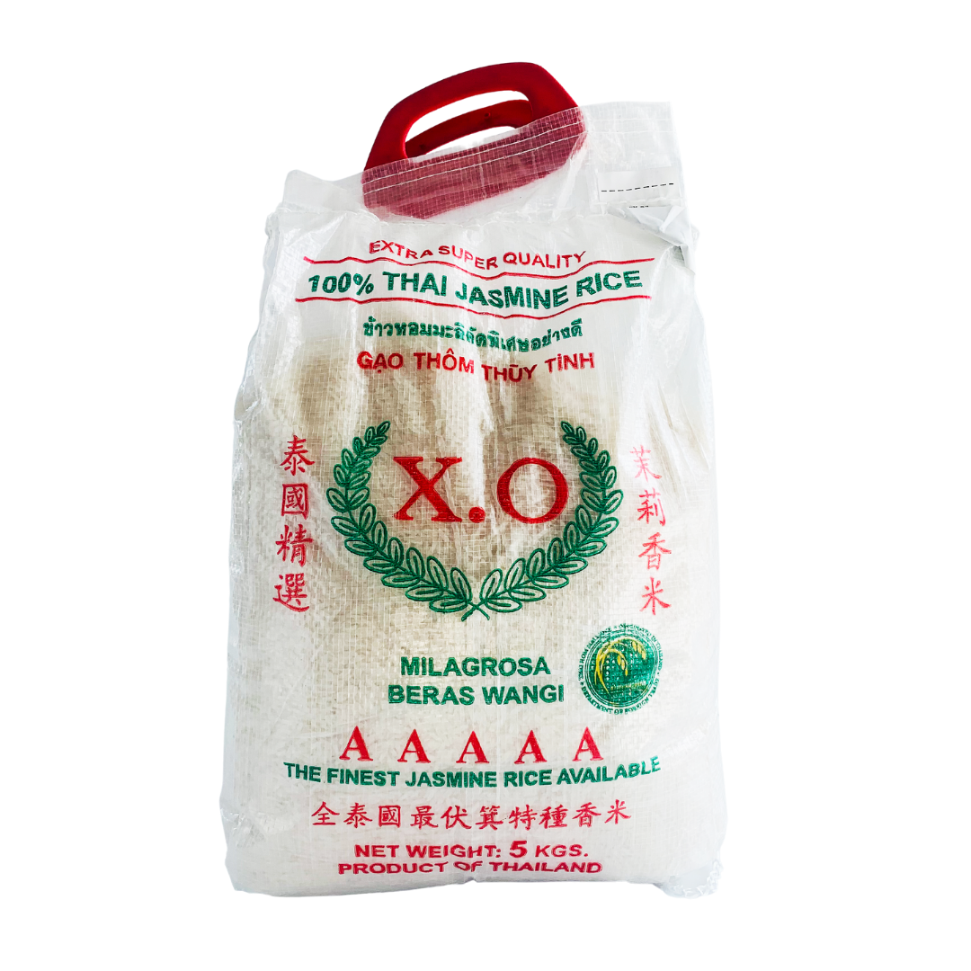 Thai Jasmine Fragrant White Rice 5kg by XO – Thai Food Online ...