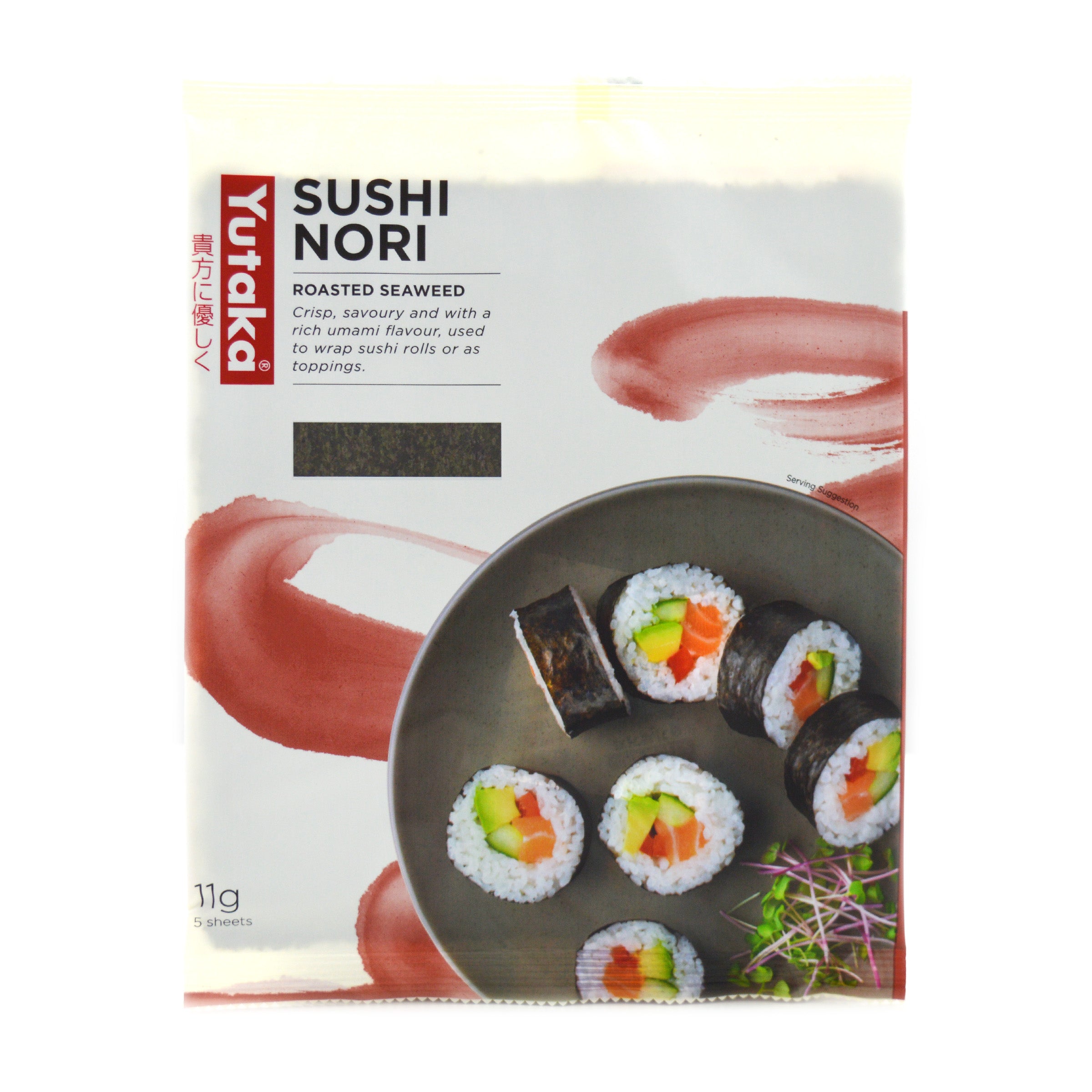 Roasted Seaweed Sushi Nori 11g (5pc) by Yutaka