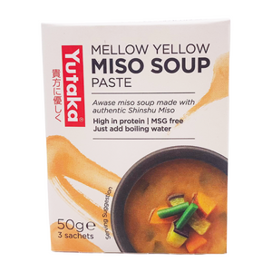 Japanese Mellow Yellow Awase Miso Soup Paste 3 Servings 50g by Yutaka