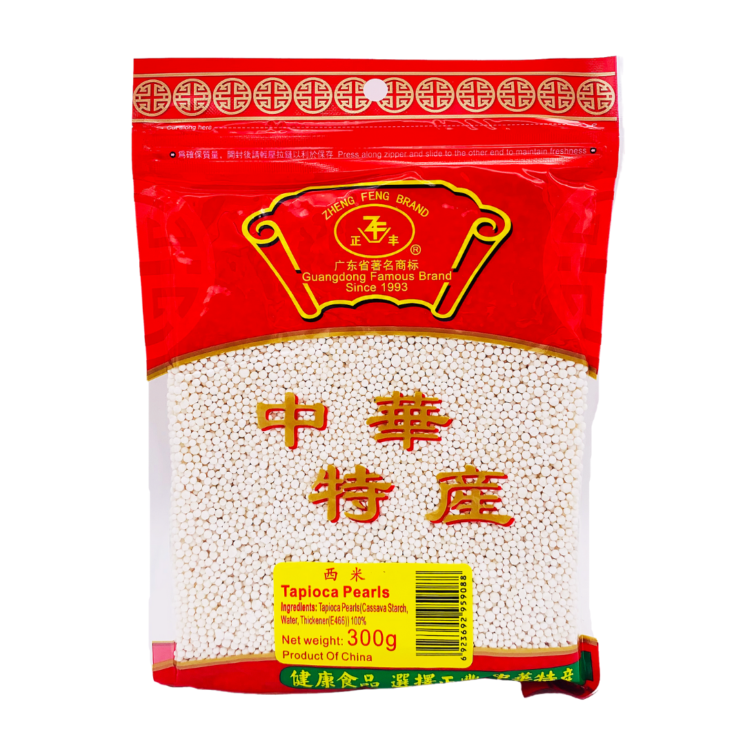 Tapioca Pearls Small Sago White 300g by Zheng Feng Brand