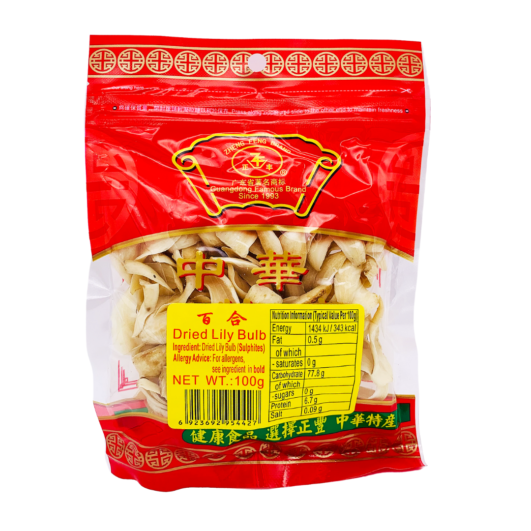 Dried Lily Bulb 100g by Zheng Feng Brand