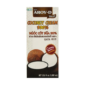 Thai coconut cream (1000 ml tetra pack) by Aroy-D