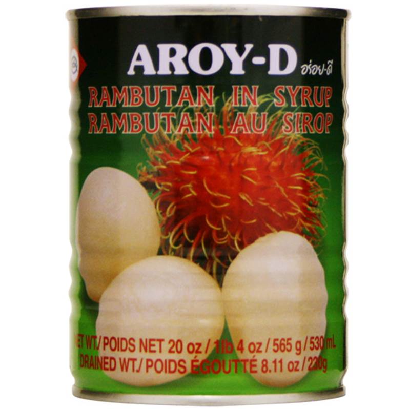 Thai rambutan (ngok) in syrup (565g can) by Aroy-D