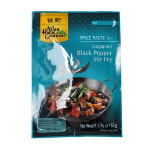 Singapore Black Pepper Stir Fry Paste Packet 50g by AHG