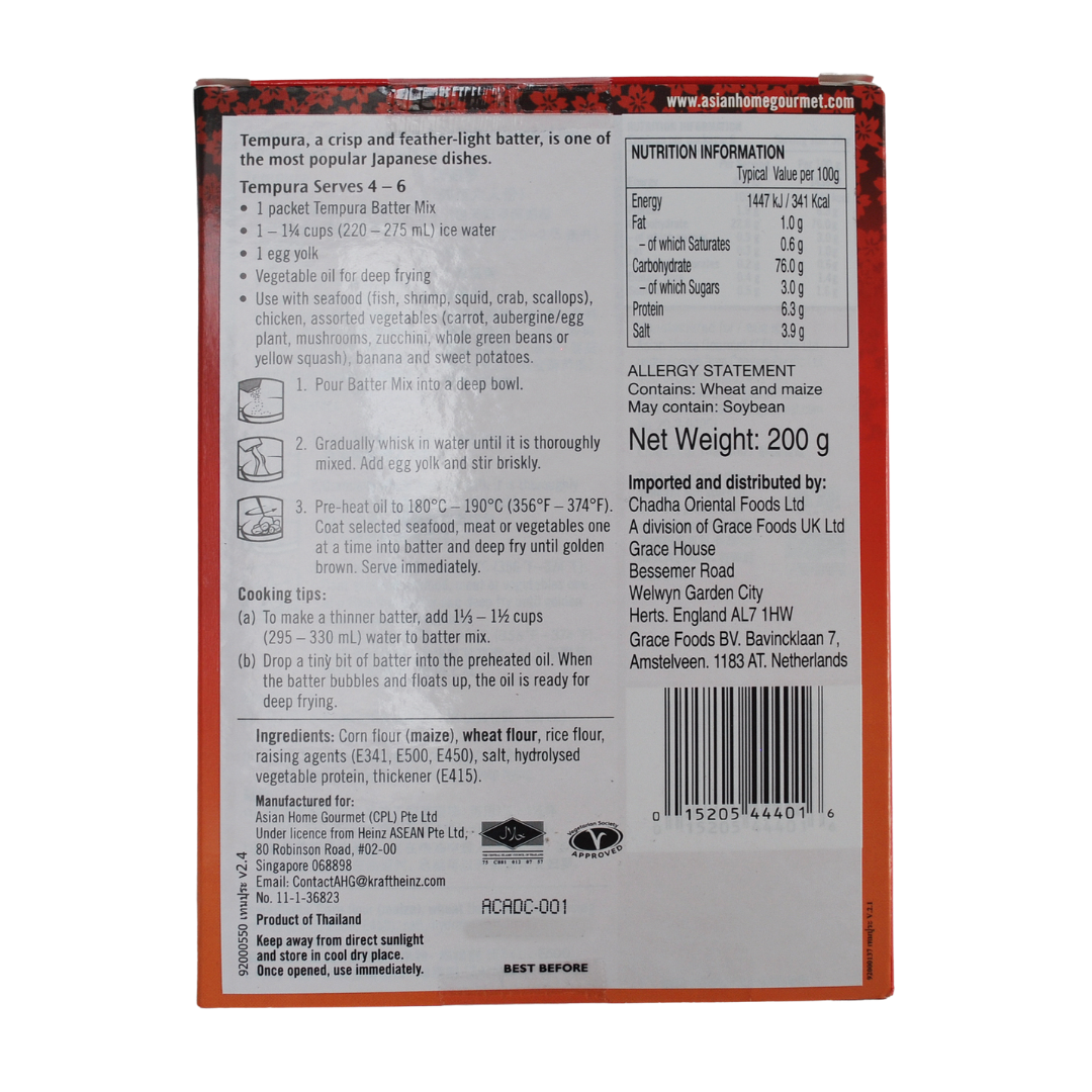 Tempura Batter Mix 200g by AHG