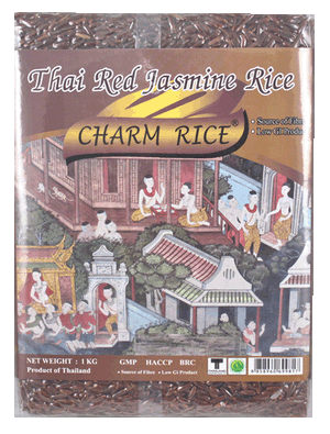 Thai Red Jasmine Rice 1kg by Charm