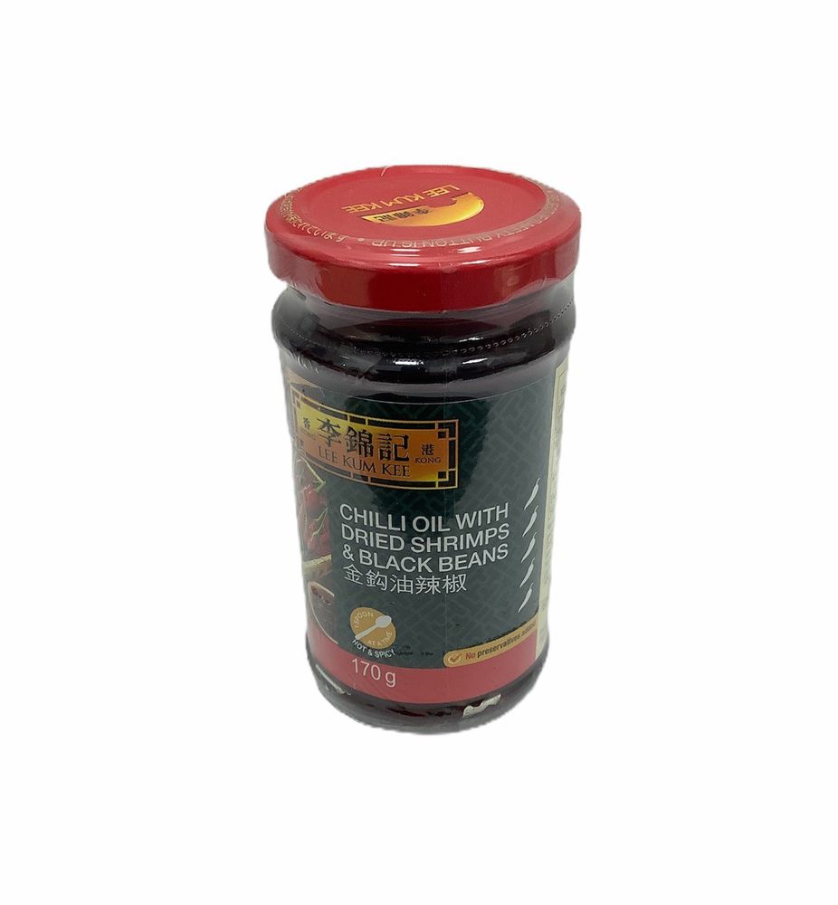 Chilli Oil with Dried Shrimps and Black Beans 170g by Lee Kum Kee