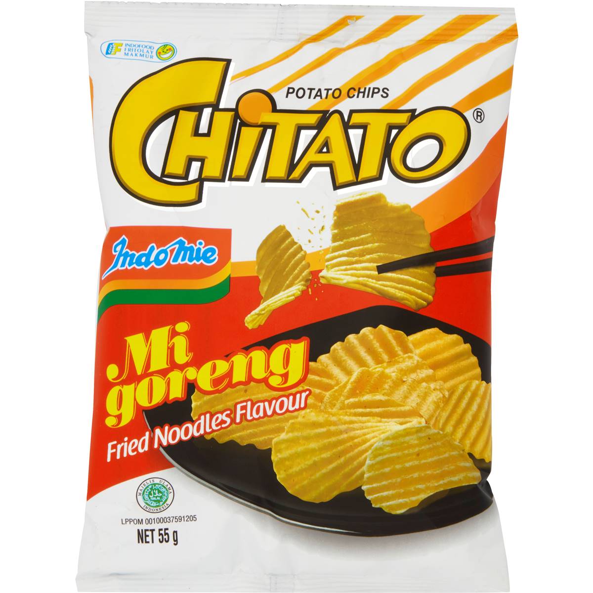 Chitato Potato Chips Crisps Mi Goreng Flavour 55g by Indomie