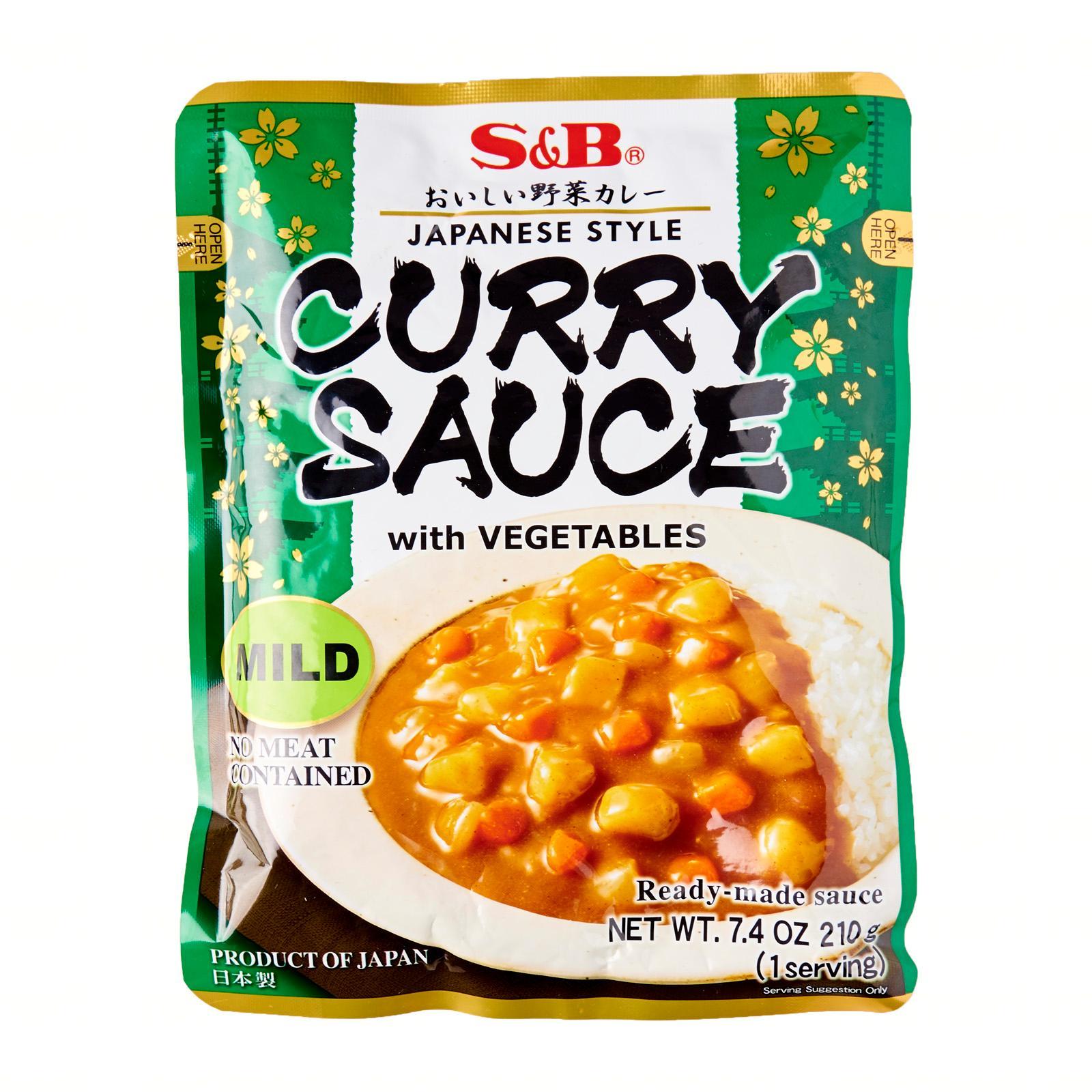 Japanese Instant Curry Sauce with Vegetables (Mild) 210g by S&B