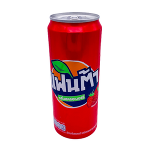 Strawberry Flavoured Soda Soft Drink 325ml by Fanta