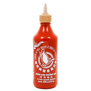 Sriracha Hot Chilli Sauce (extra garlic) 455ml - Thai Food Online (your authentic Thai supermarket)