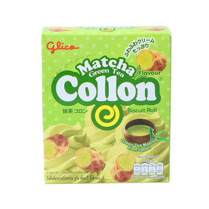Collon Biscuit Roll Matcha Green Tea Flavour 46g by Glico