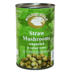Straw mushrooms 425g can by Golden Swan