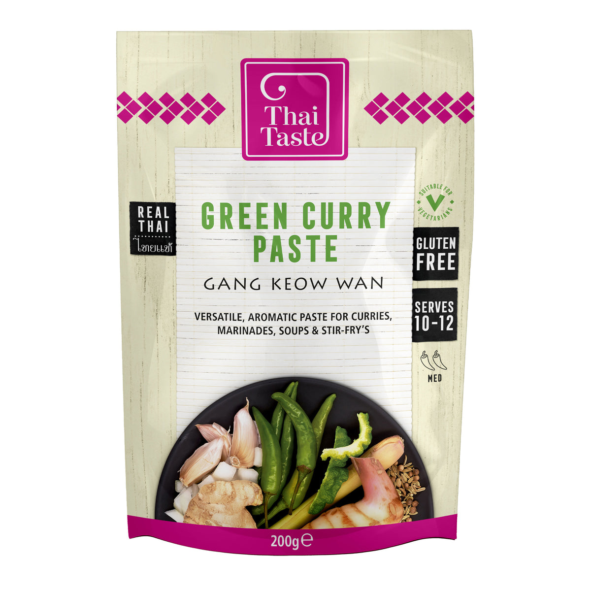 Thai Green Curry Paste (Gang Keow Wan) 200g by Thai Taste – Thai Food ...