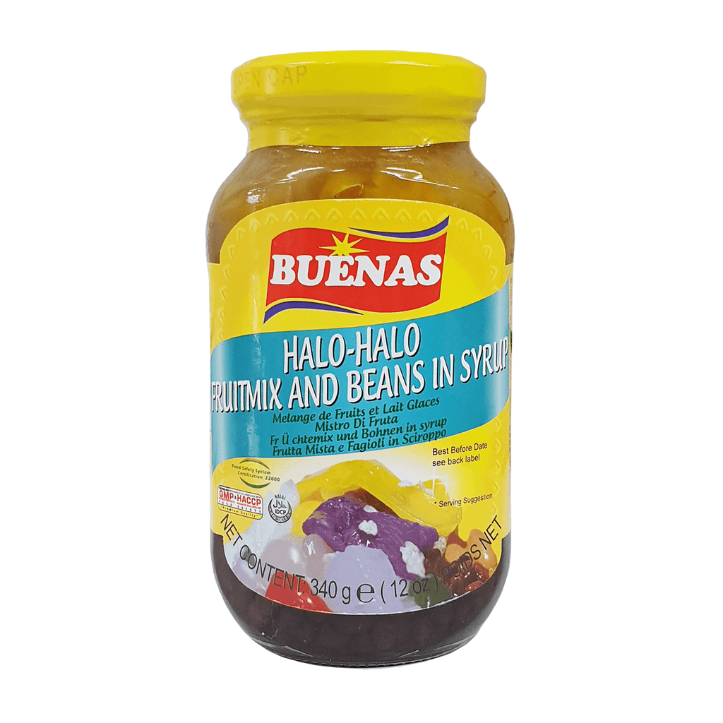 Halo Halo Mixed Fruit and Beans 340g Jar by Buenas