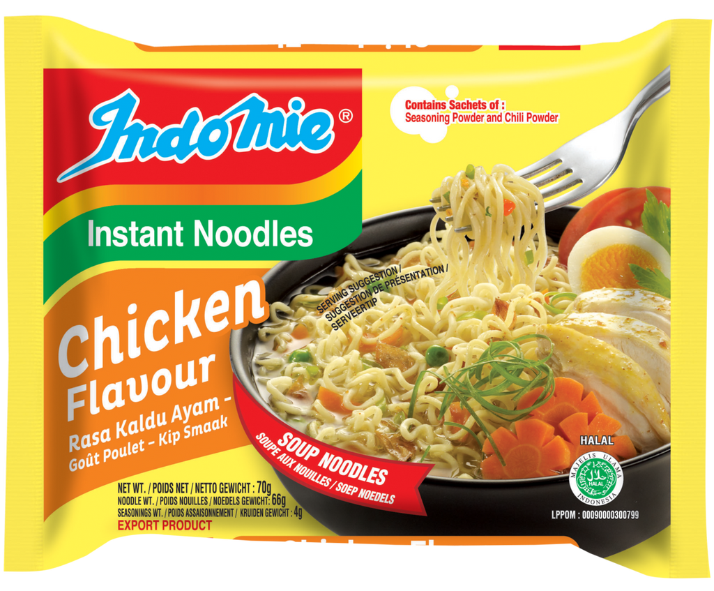 Chicken Flavour Soup Instant Noodles 70g by Indomie