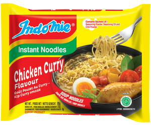 Chicken Curry Flavour Soup Instant Noodles 80g by Indomie