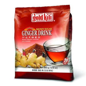 Instant Ginger Drink Brown Sugar (20 sachets) 360g packet by Gold Kili