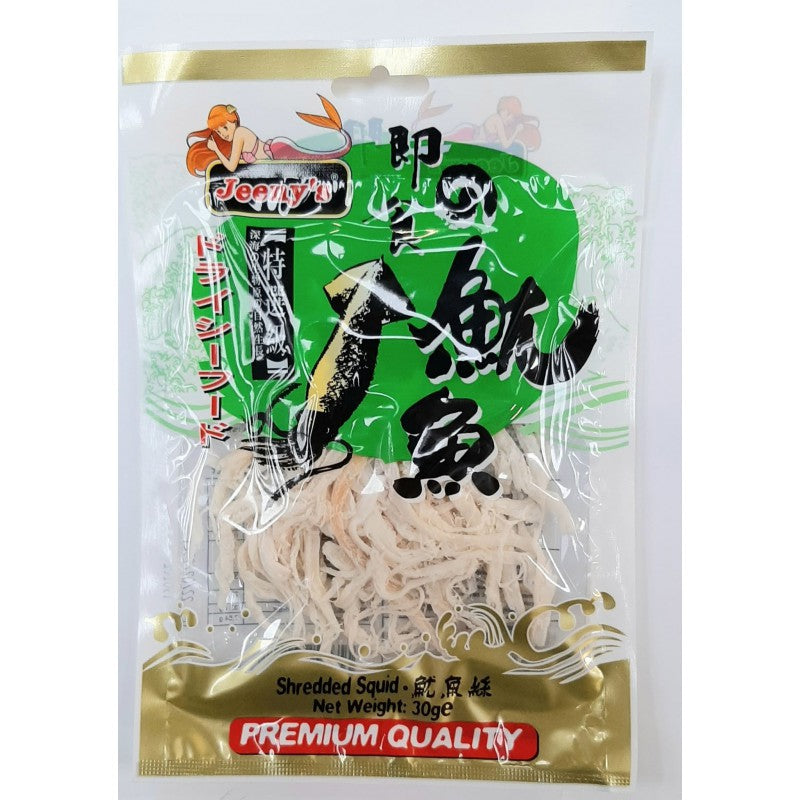 Shredded Squid Seafood Snack 30g by Jeeny's