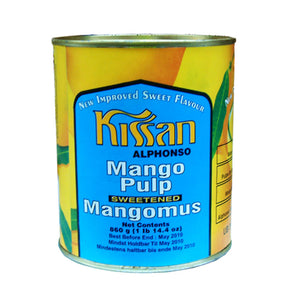 Mango Pulp Sweetened Alphonso 860g Tin by Kissan