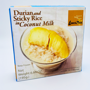 Frozen Durian on Sticky Rice Dessert 195g by Buono Lamai Thai