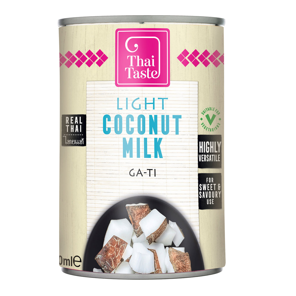 Thai Light Coconut Milk (GaTi) 400ml by Thai Taste Thai Food Online