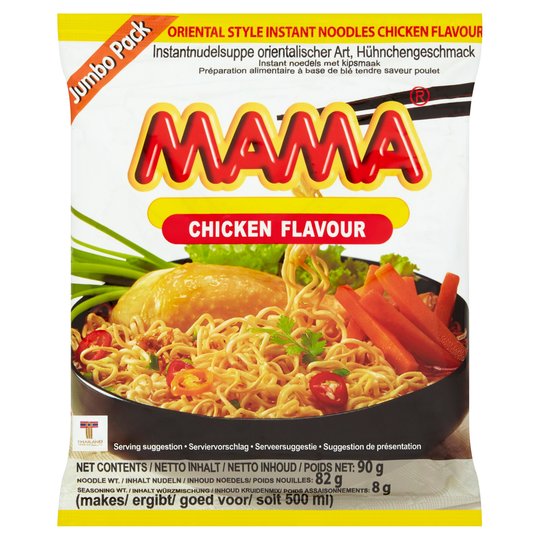 Instant Noodle Chicken Flavour Large Packet 90g by Mama