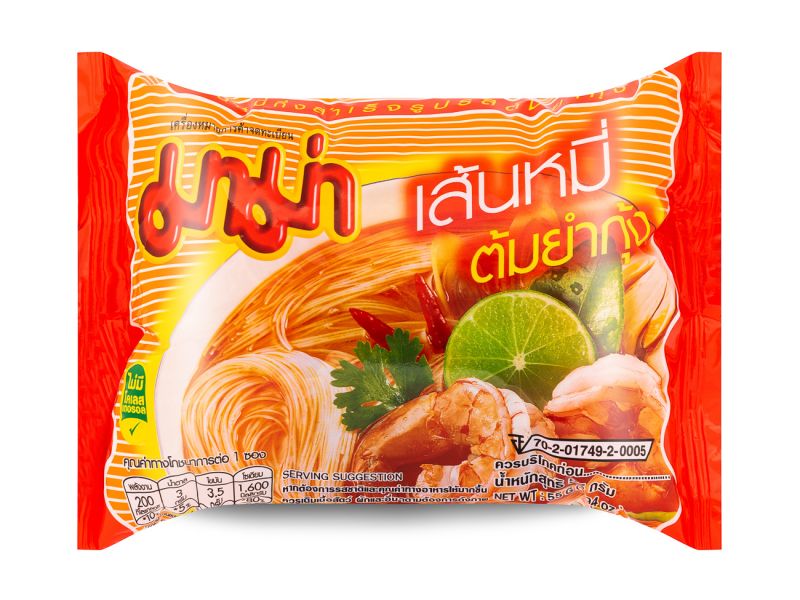 Instant Rice Vermicelli Noodles Tom Yum Koong Flavour (55g) by Mama