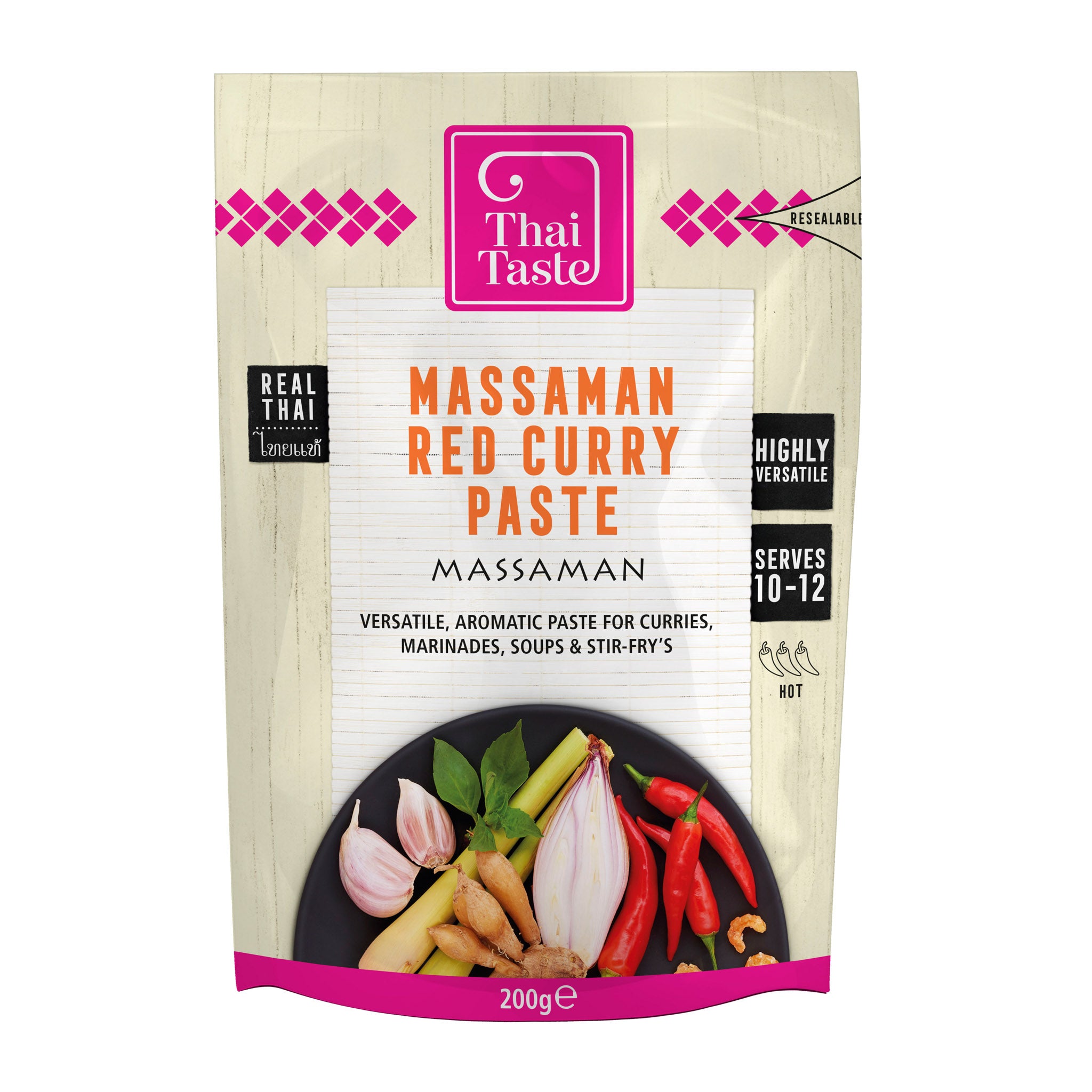 Thai Massaman Red Curry Paste 200g by Thai Taste