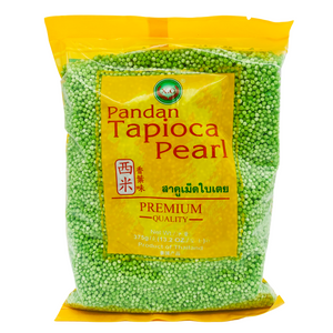 Thai Tapioca Pearls Pandan Small 375g by XO