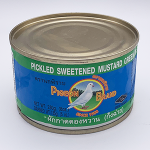 Pickled Sweetened Mustard Greens Tin 230g by Pigeon