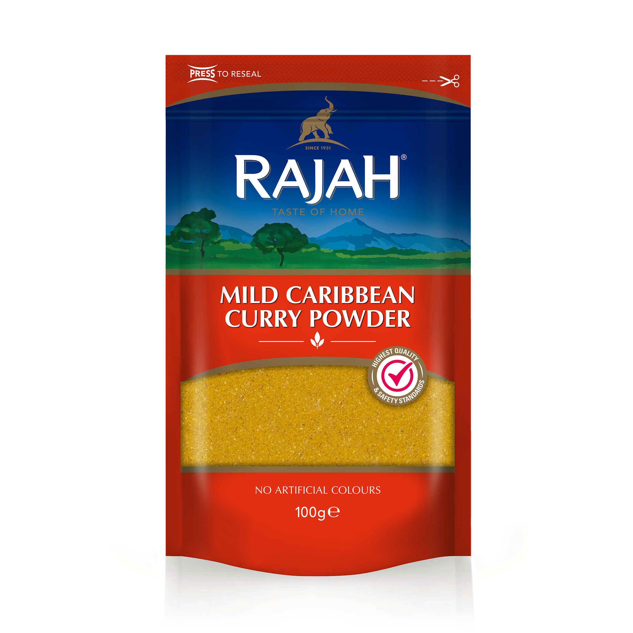 Mild Caribbean Curry Powder 100g by Rajah