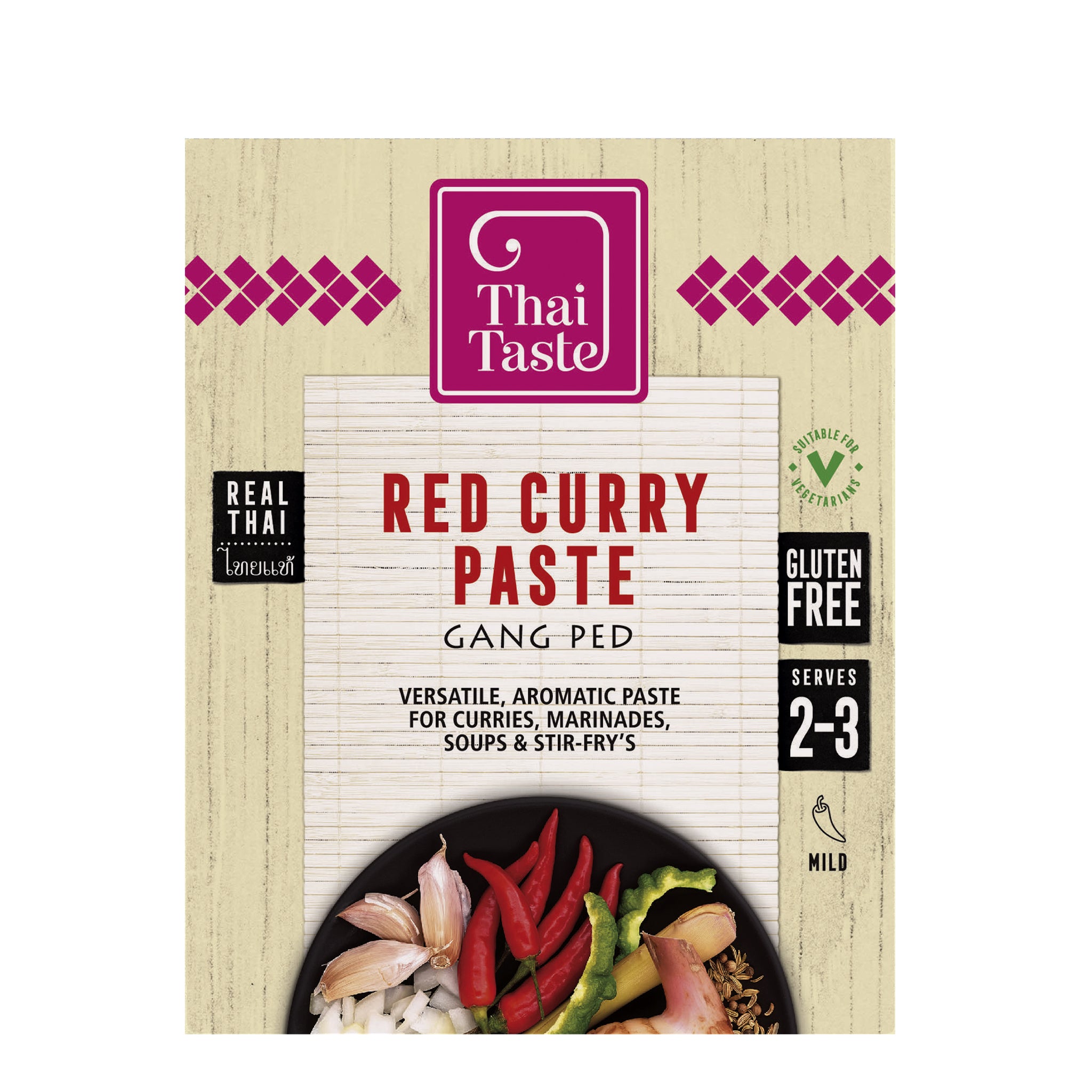 Thai Red Curry Paste (Gang Ped) 43g by Thai Taste