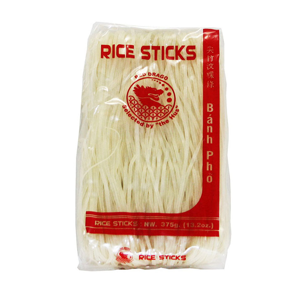 Thai Rice Stick 3mm 375g by Red Drago – Thai Food Online (authentic ...