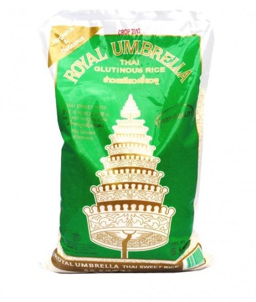 Sticky Rice Royal Thai sticky rice (glutinous) 5kg by Royal Umbrella – Thai Food Online ...